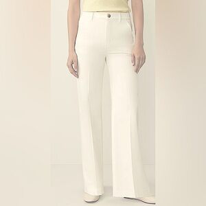 Ann Taylor Winter White Wide Leg Pants Size 8 Petite